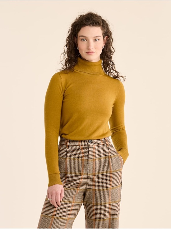 Pendleton Sweaters - Pendleton 100% Merino Wool Turtleneck Sweater Fitted Long Sleeve Layering M